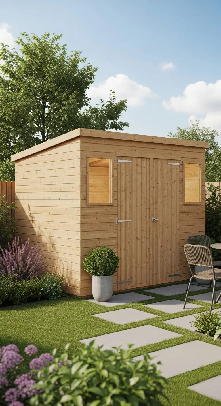 Aesthetic Wooden 6x4 Garden Shed for Visual Appeal