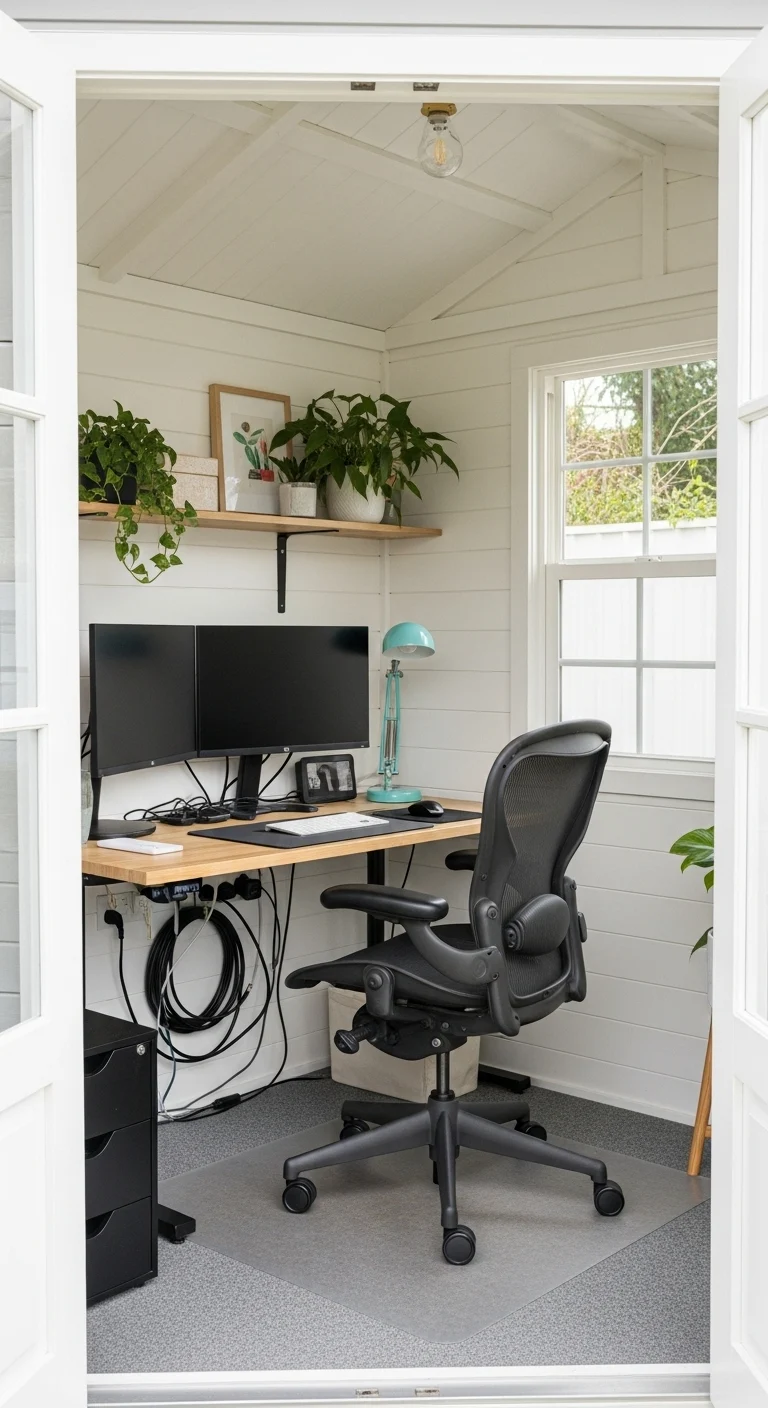 Backyard She Shed Home Office Retreat