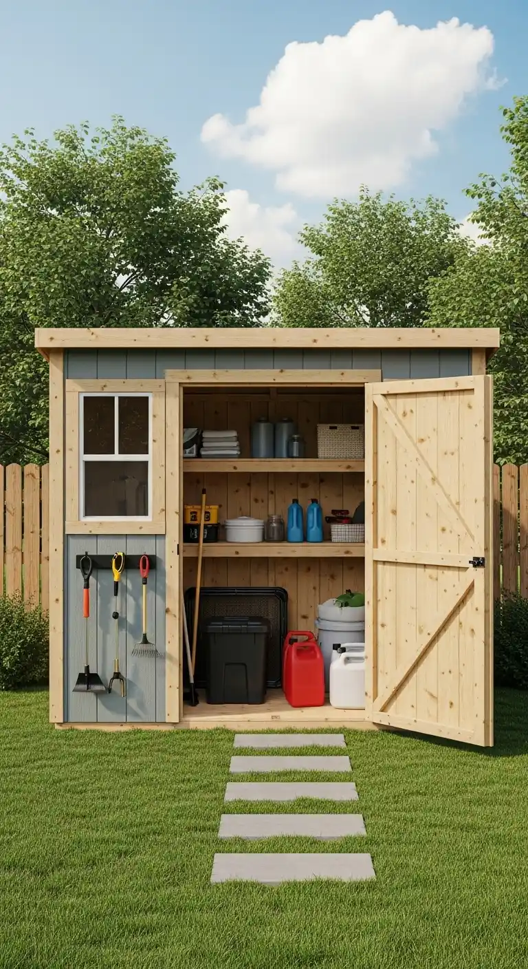 Compact Backyard Shed for Small Yards and Limited Space