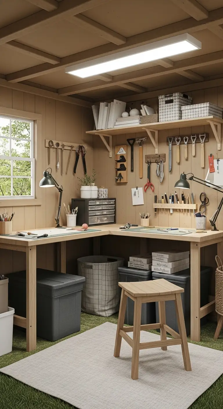 Compact Hobby and Craft Space