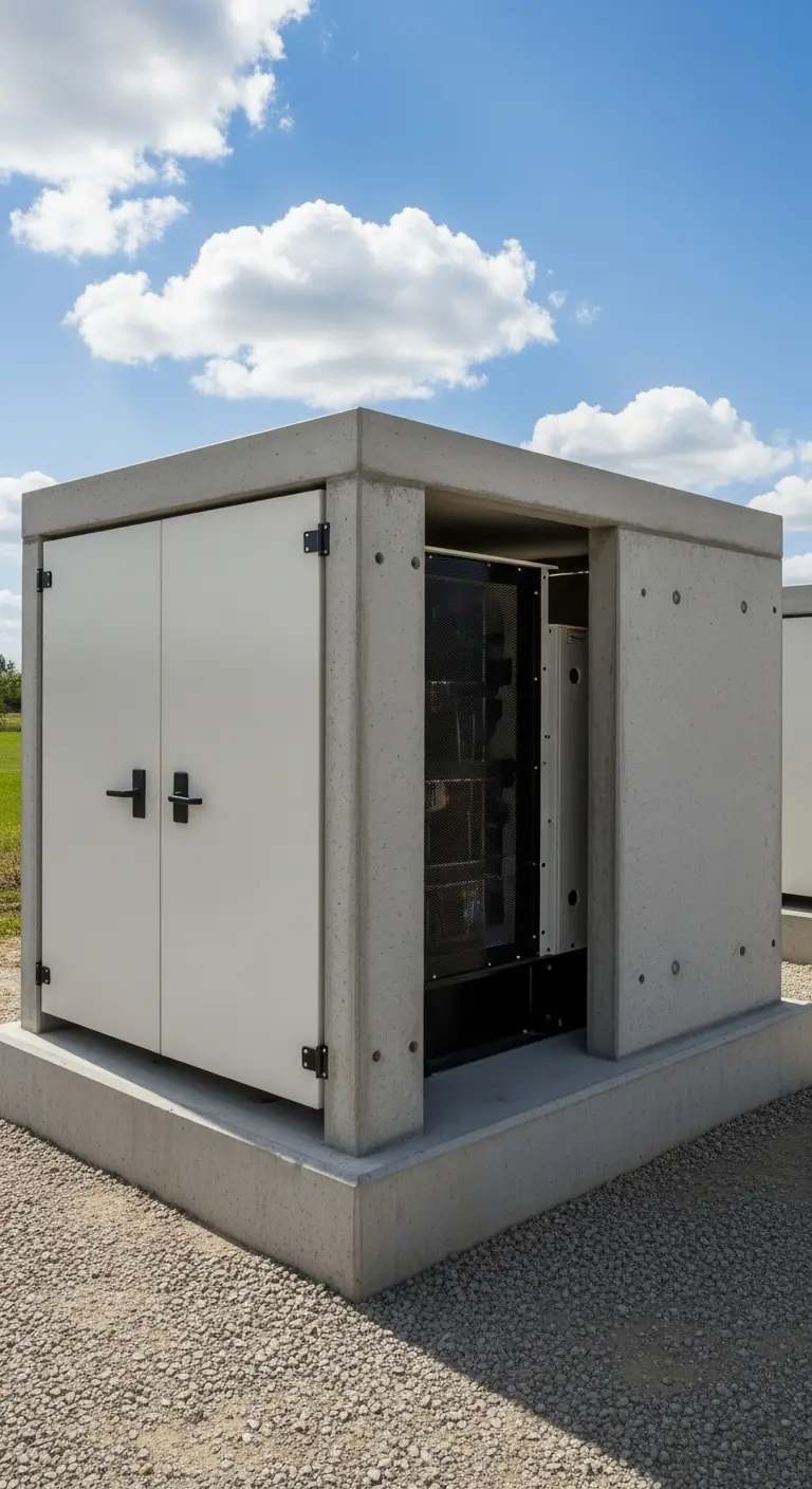 Concrete-Based Generator Enclosure Design for Maximum Stability