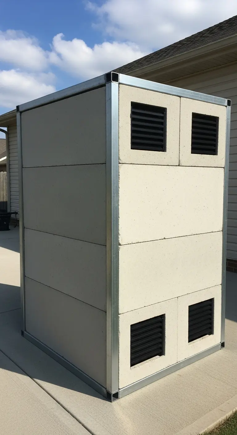 Fire-Resistant Cement Board Enclosure