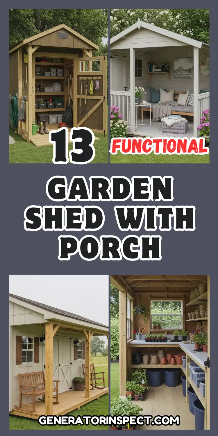 Garden Shed with Porch