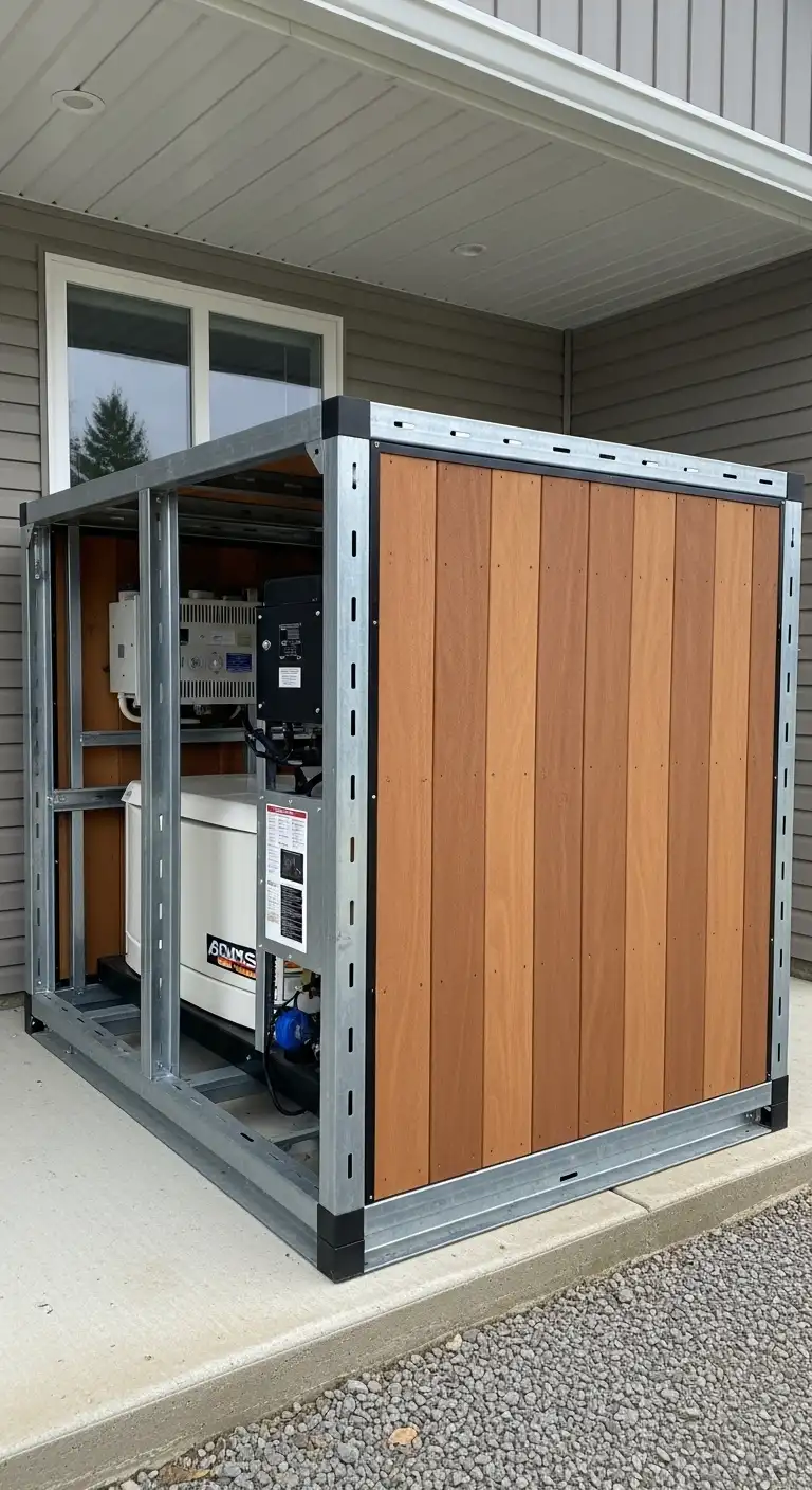 Hybrid Material Generator Enclosure Design for Balanced Performance