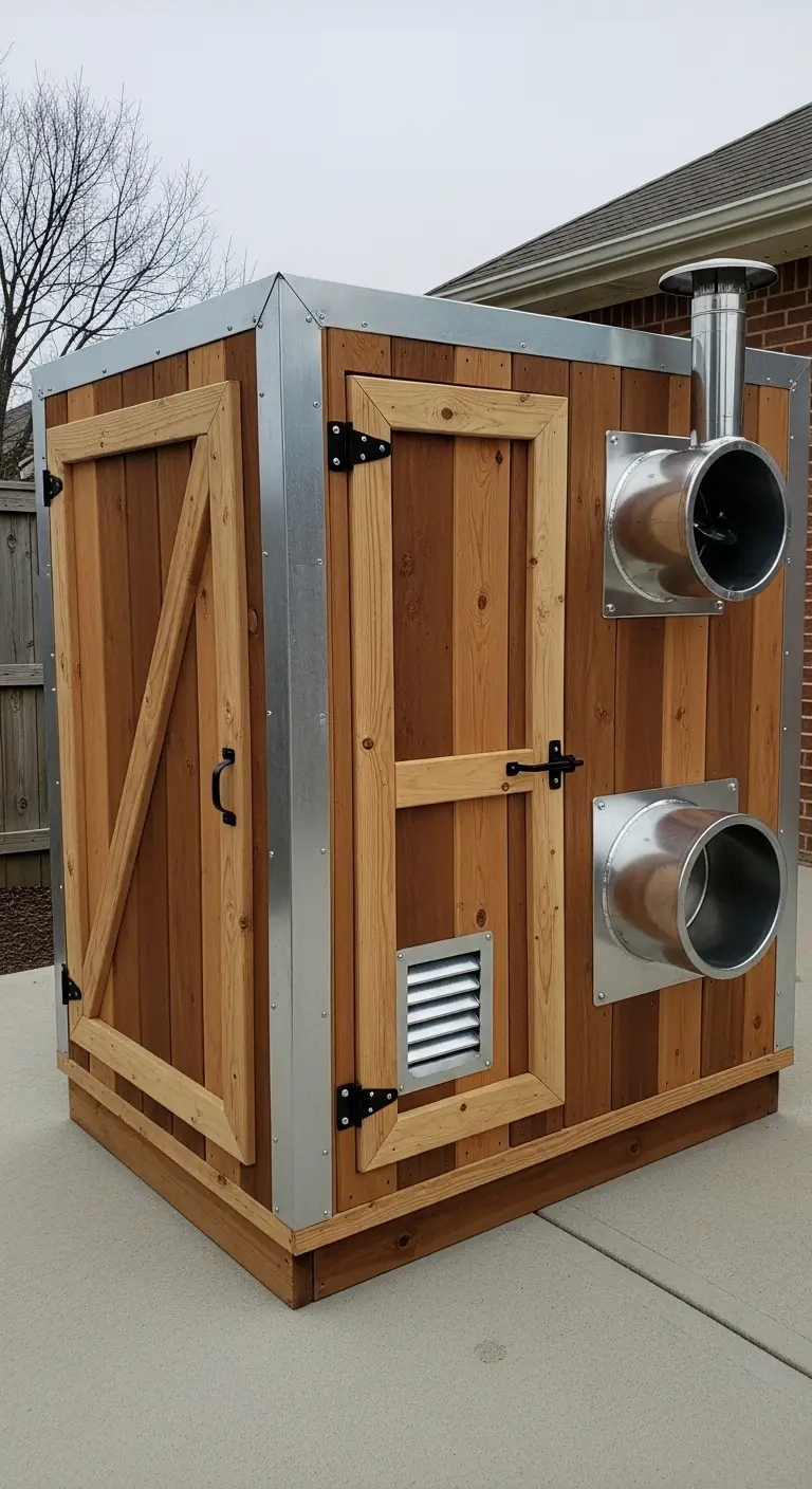 Hybrid Wood and Metal Generator Enclosure