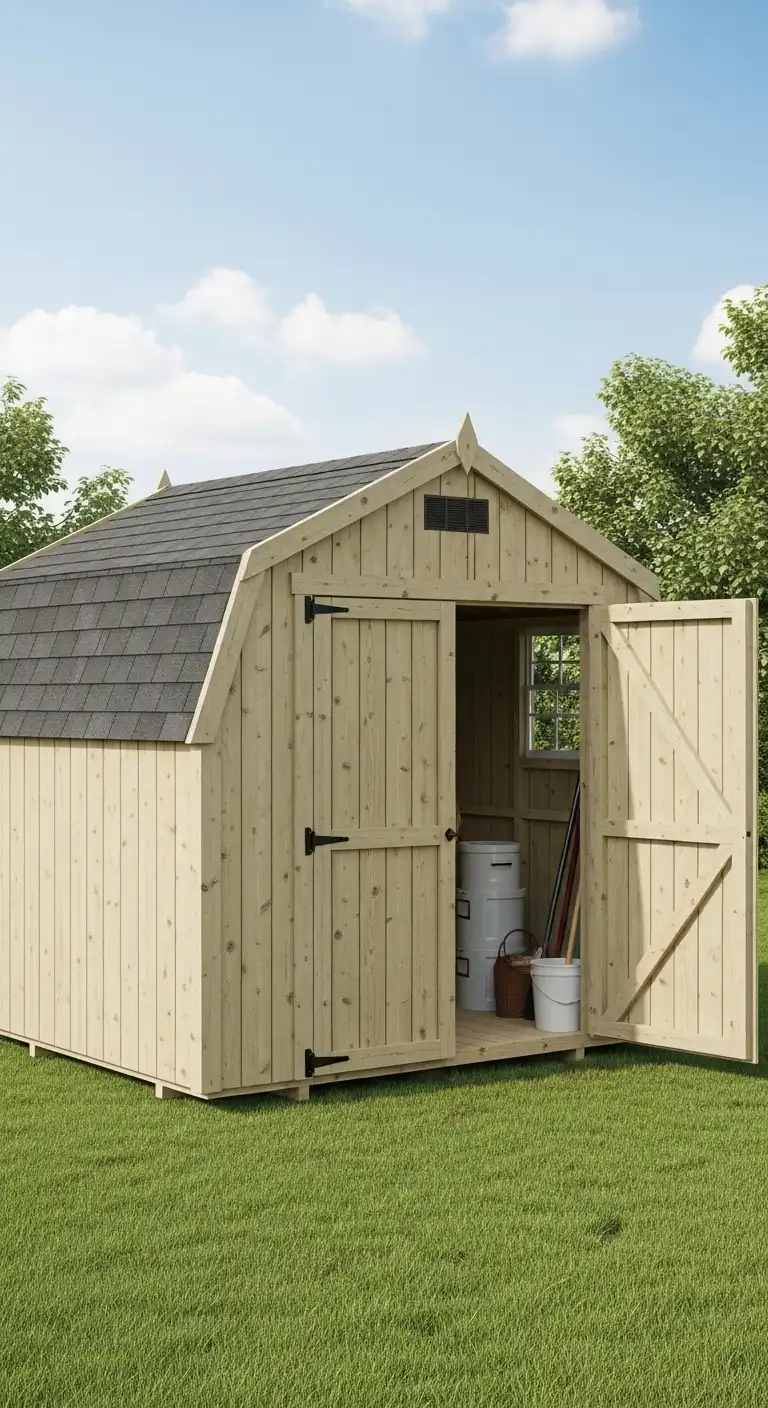 Low-Maintenance Practical 8x6 Garden Shed Design
