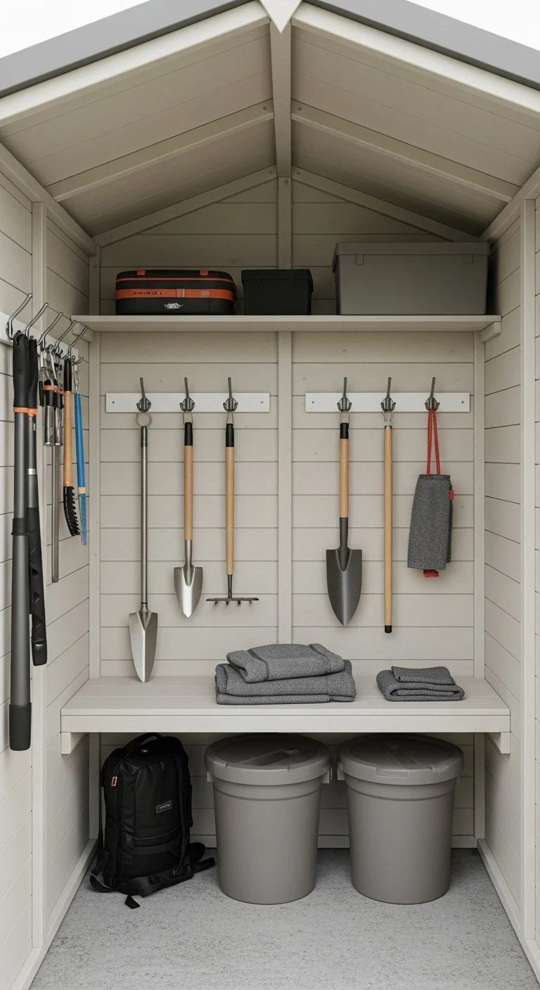 Minimalist Tool Storage 6x4 Garden Shed Design