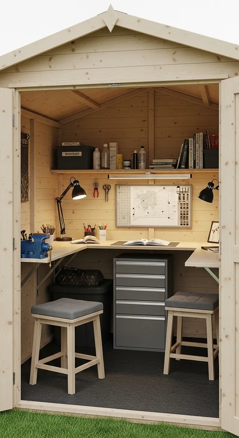 Multi-Purpose 6x4 Garden Shed for Storage and Work