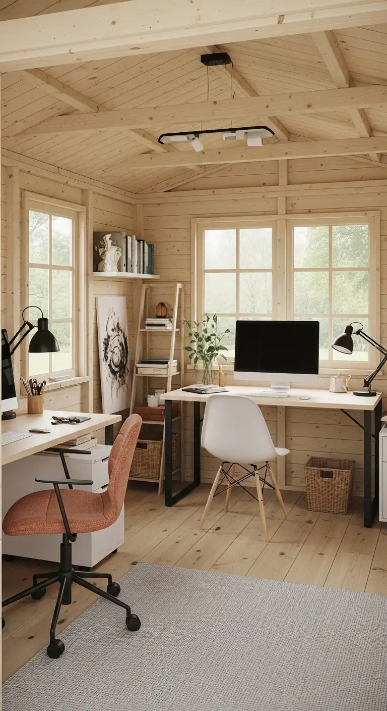 Multi-Purpose Garden Shed Office for Work and Creative Projects