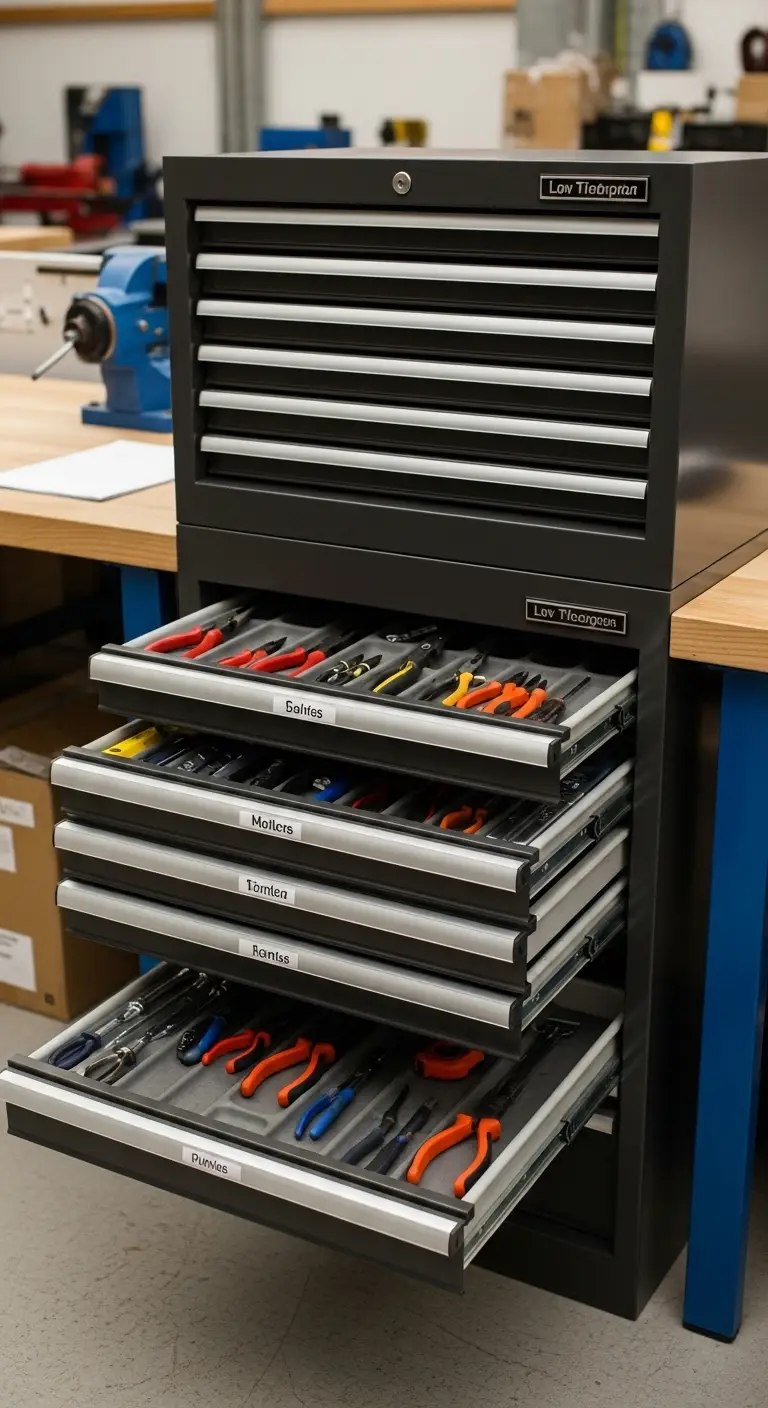 Multi-Tiered Drawer Units for Small Hand Tools