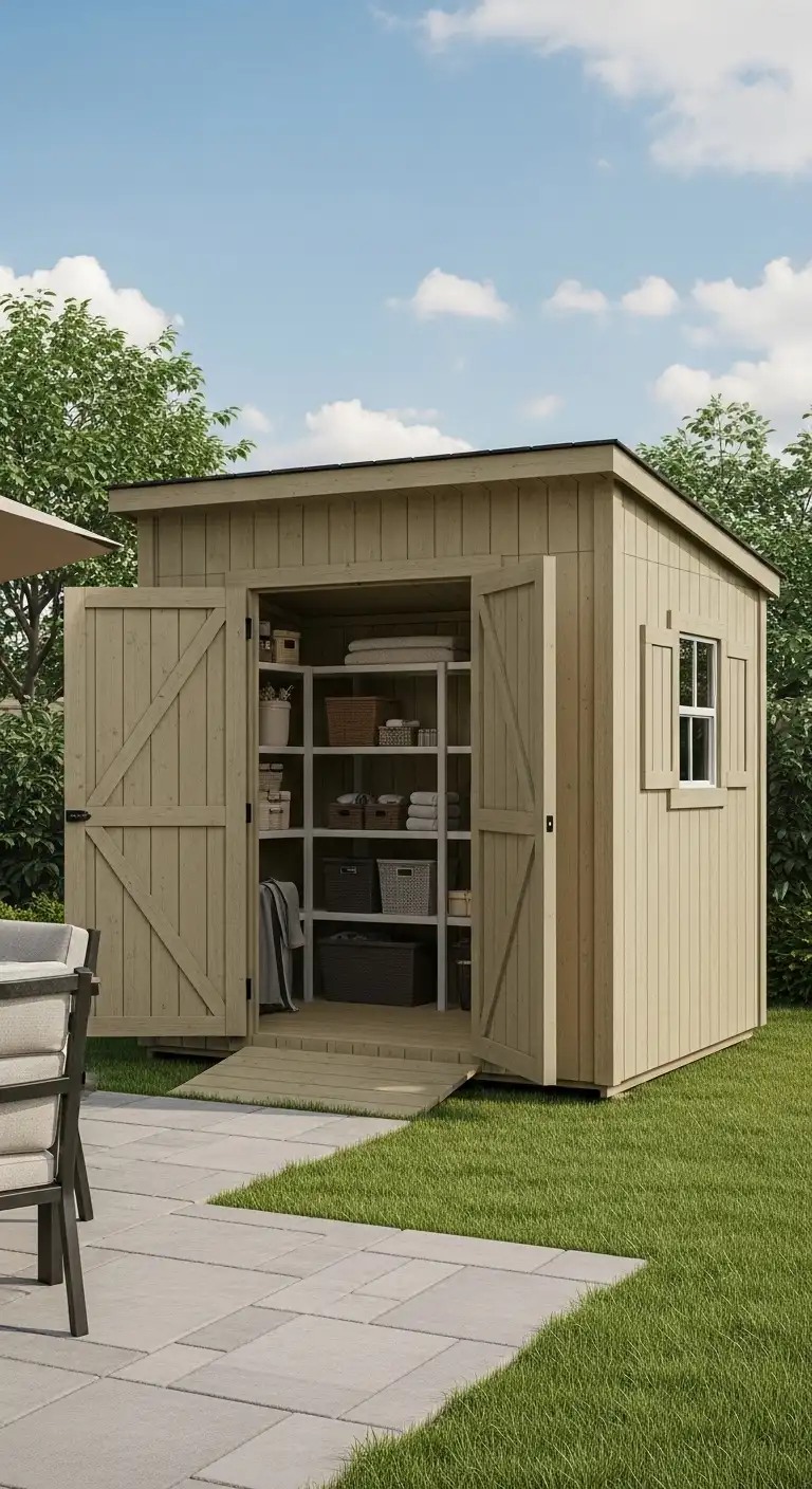 Multipurpose Backyard Shed That Adapts Over Time