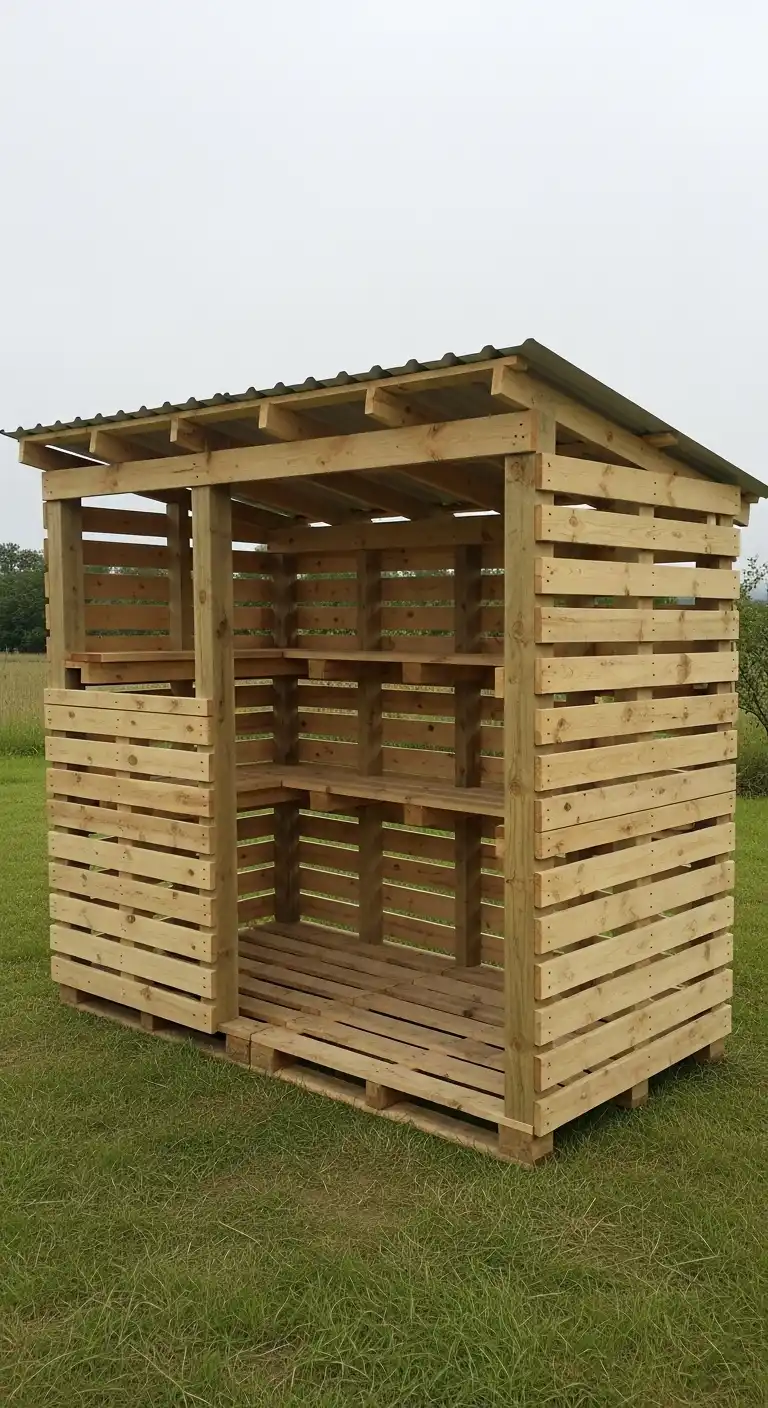 Pallet-Based DIY Garden Shed on a Budget