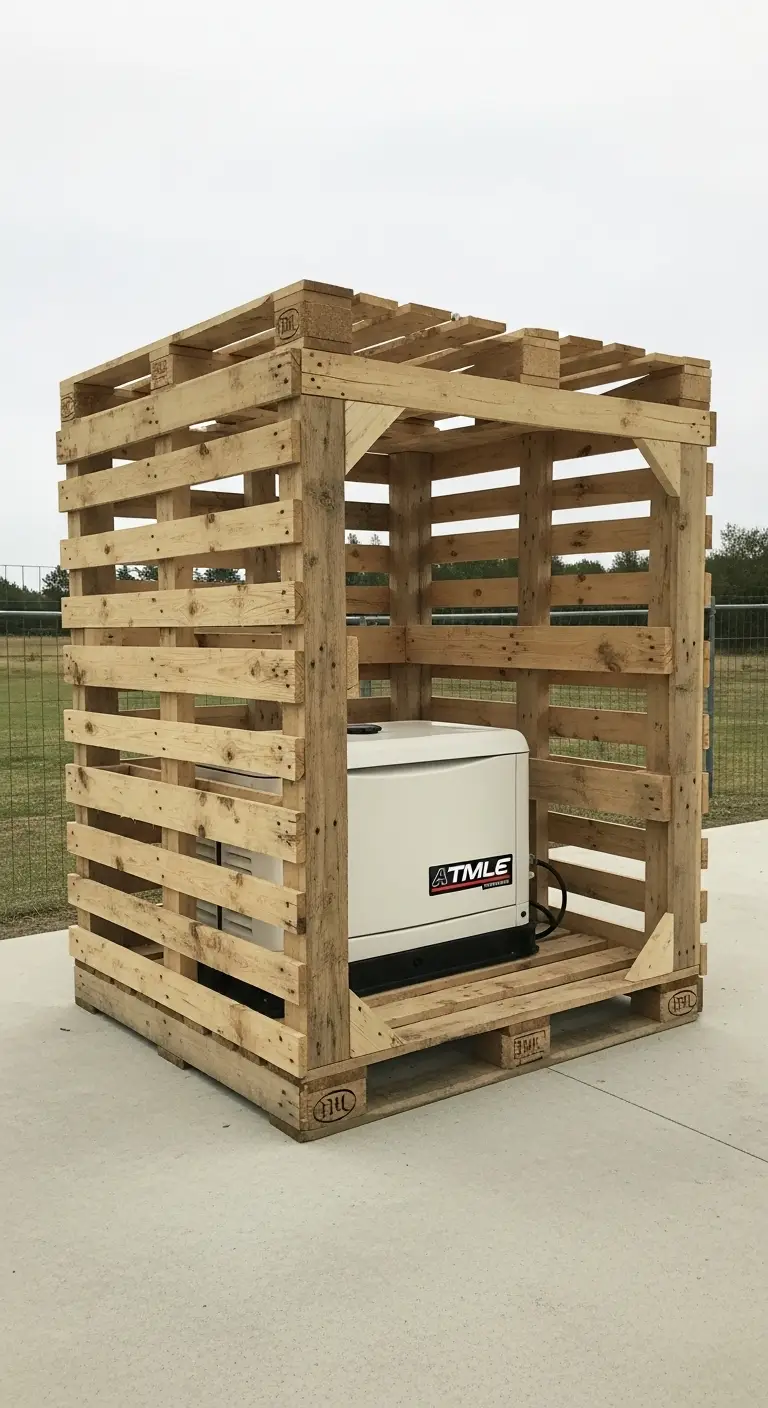 Pallet-Based DIY Generator Housing
