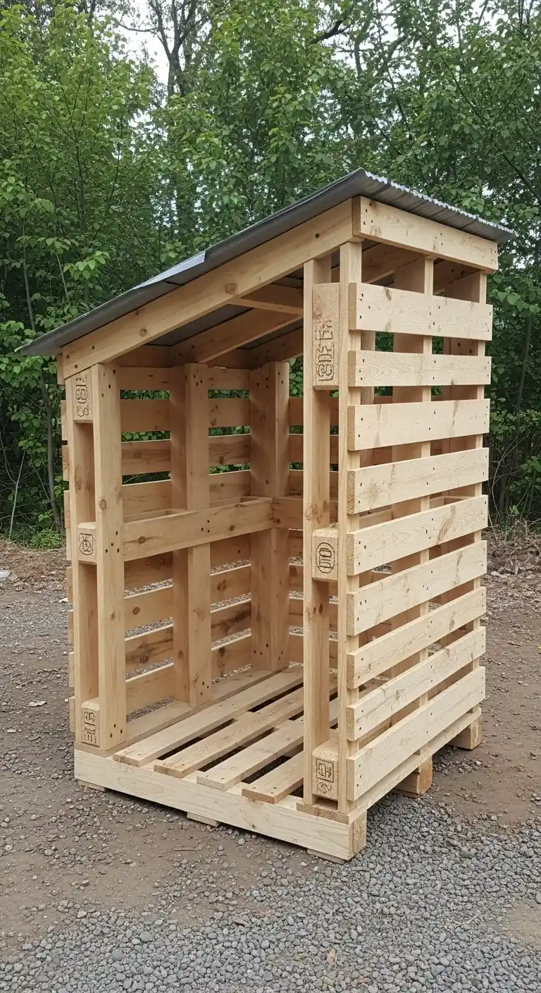 Pallet-Based Generator Shed for Budget-Conscious Builders