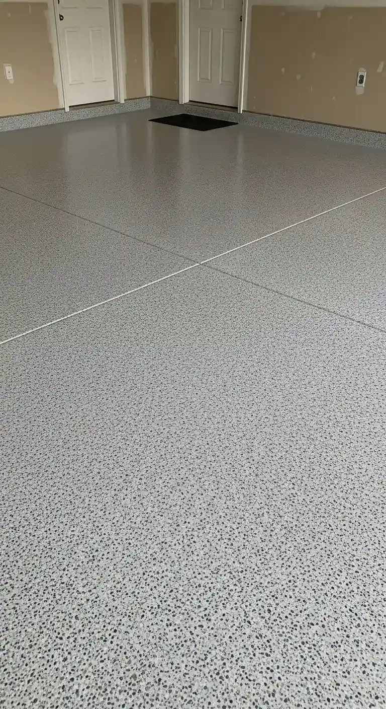 Quartz-Filled Epoxy Garage Floor for Extra Durability