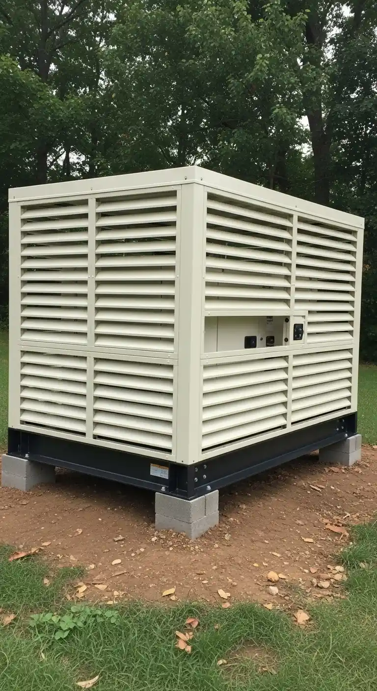 Raised Platform Enclosure With Slatted Walls