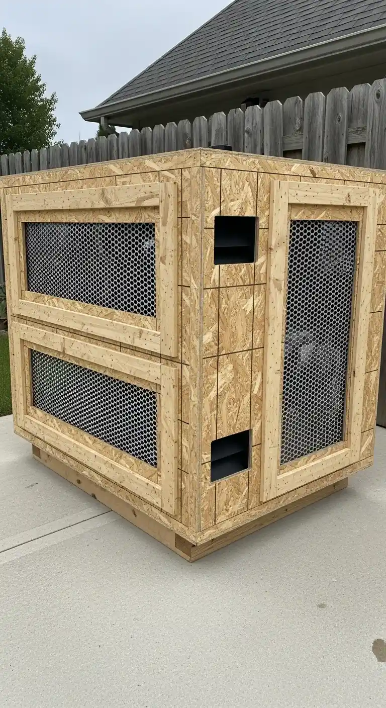 Shipping Crate Style Ventilated Enclosure