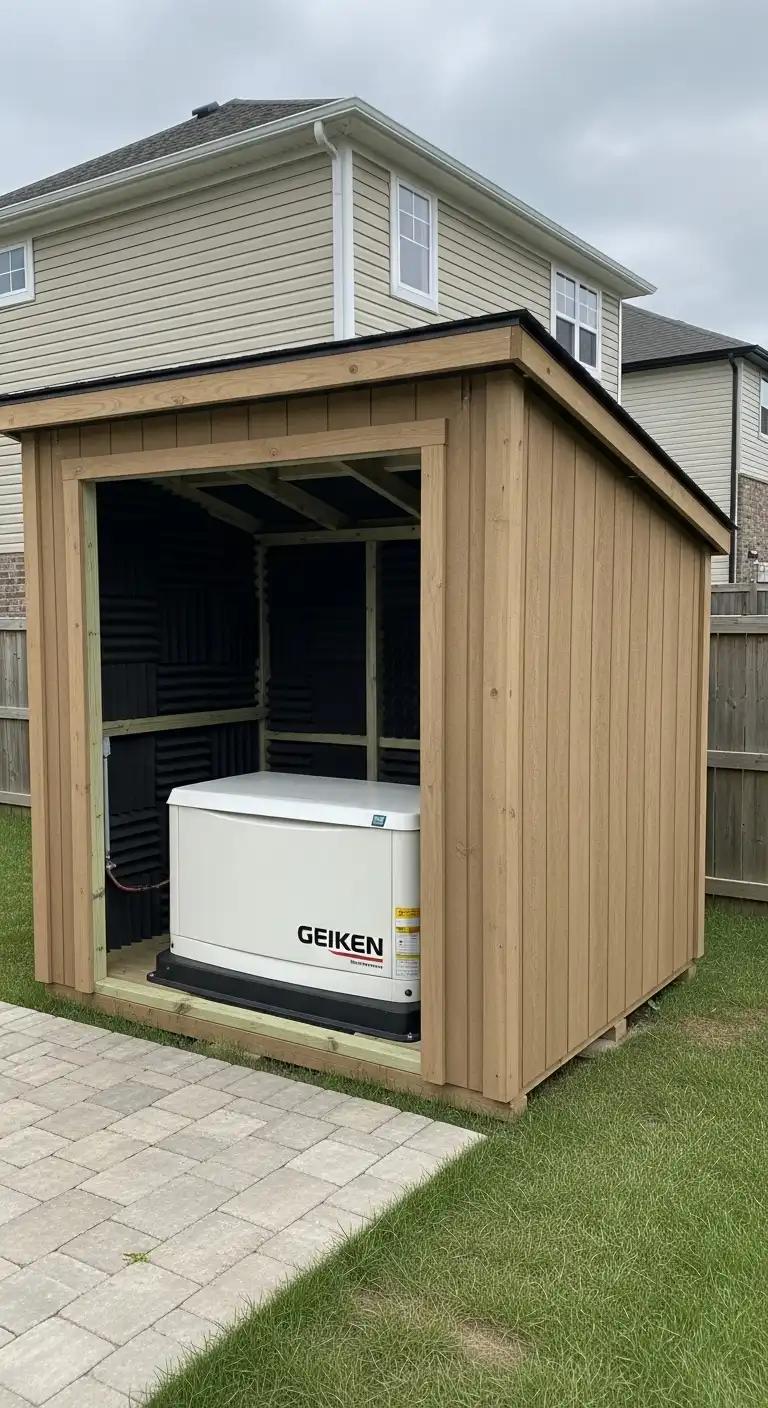 Soundproof Generator Shed