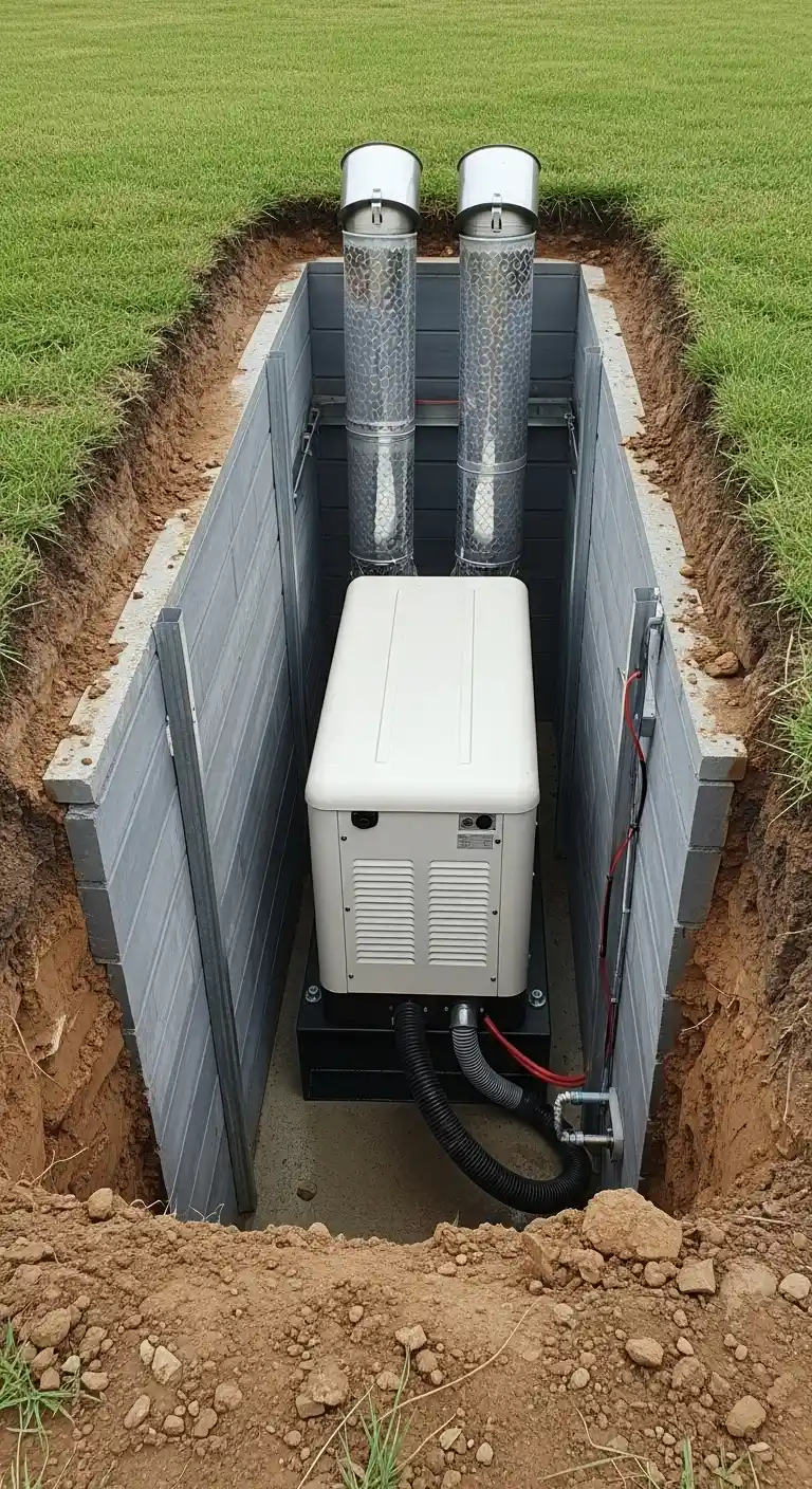 Underground Ventilated Generator Vault