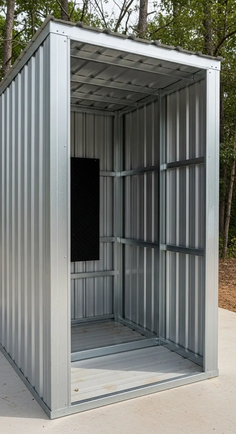Ventilated Metal Panel Generator Shed for Durability
