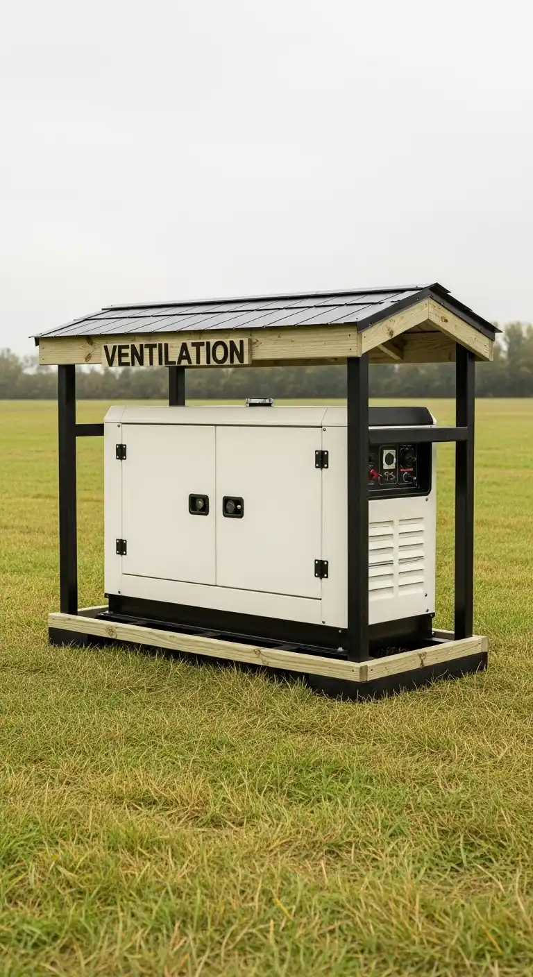 Ventilation and Heat Control with Generator Shed