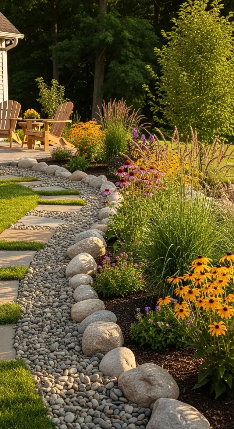 Natural Border Backyard Landscaping Ideas for Smooth Transitions