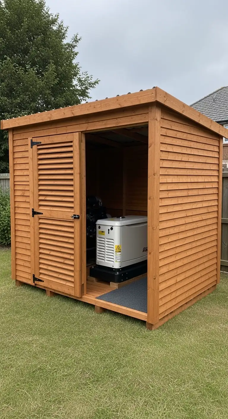 Wooden Generator Sheds